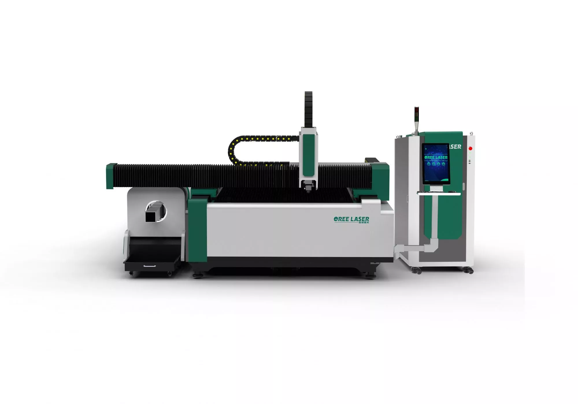 Лазерный станок со сменным столом и труборезным модулем EH6015 MAXPHOTONICS 6000 Вт